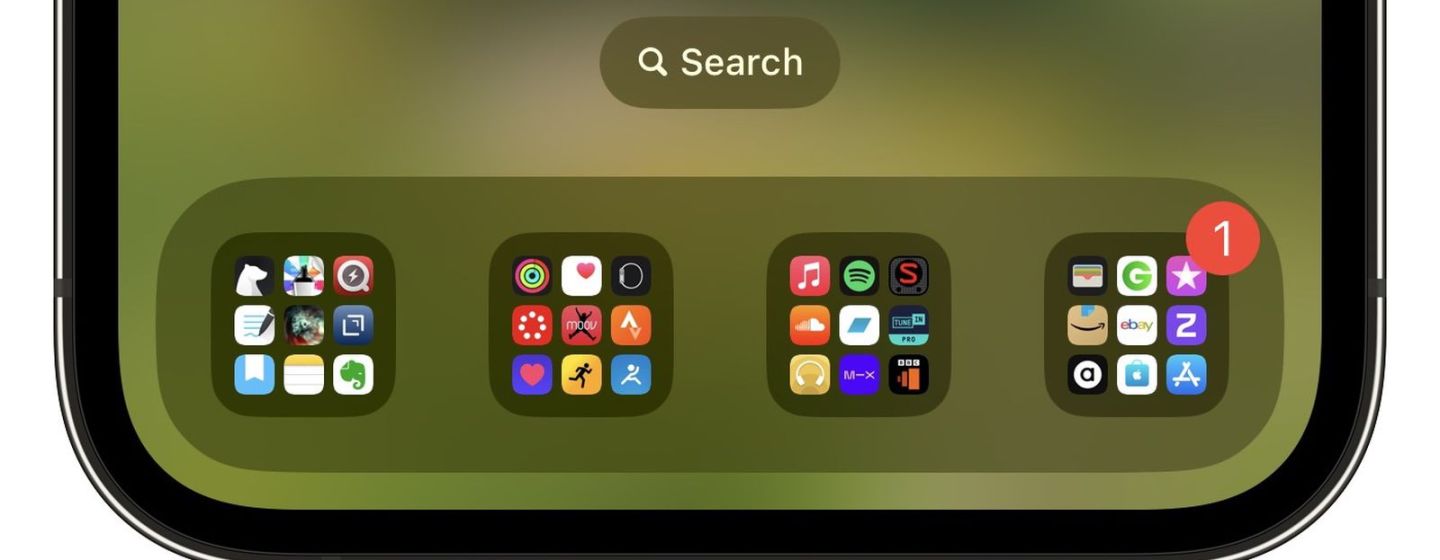Як видалити кнопку пошуку на головному екрані в iOS 16 Як видалити кнопку пошуку на головному екрані в iOS 16
