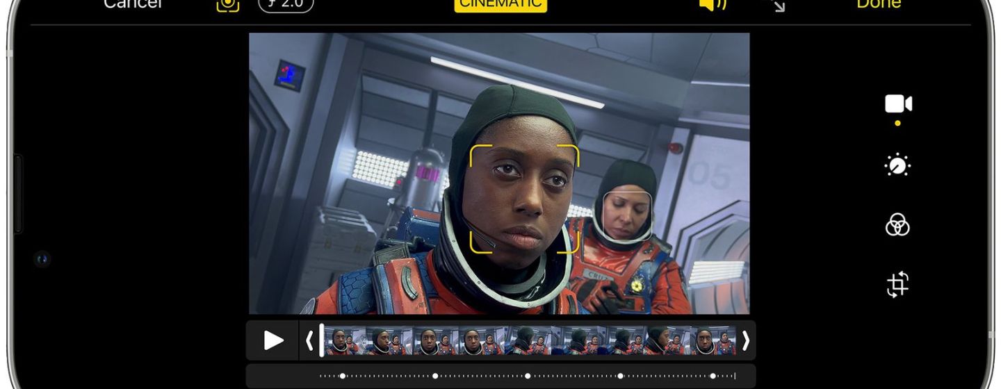 Как снимать видео в кинематографическом режиме на iPhone?