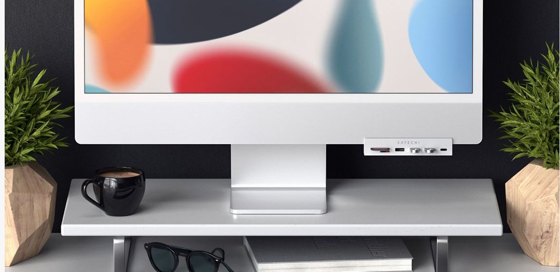 Satechi запускает новый концентратор с зажимом USB-C для iMac M1 Satechi запускает новый концентратор с зажимом USB-C для iMac M1