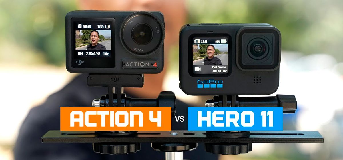 Порівняння DJI Osmo Action 4 і GoPro Hero 11 Black: що краще? Порівняння DJI Osmo Action 4 і GoPro Hero 11 Black: що краще?