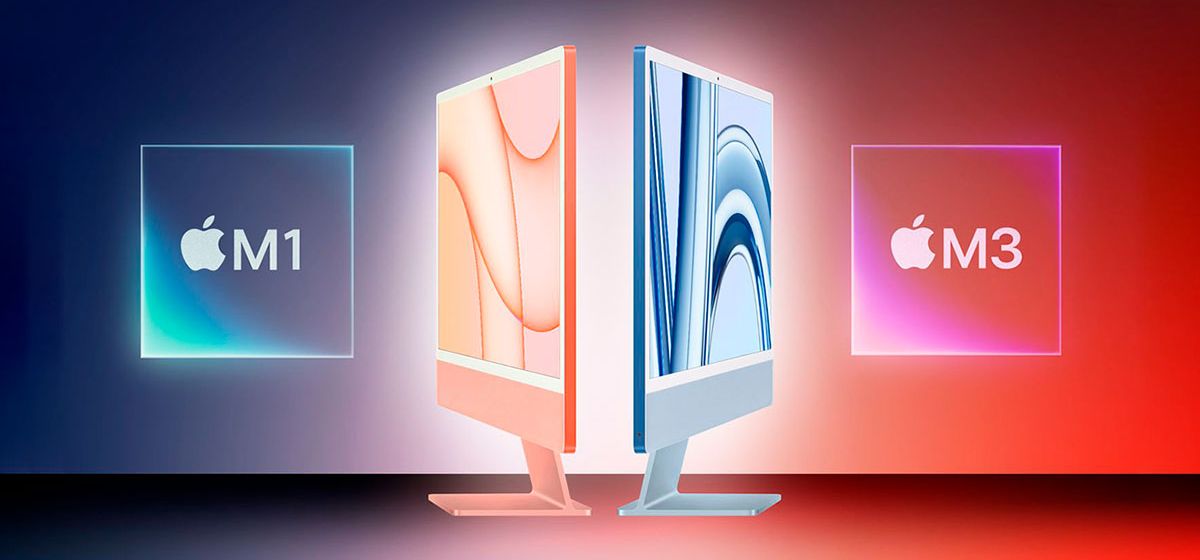 Сравнение iMac M3 (2023) и iMac M1 (2021) Сравнение iMac M3 (2023) и iMac M1 (2021)