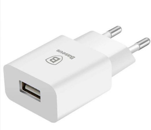 Зарядное устройство Baseus Letour Charger 2.1 Amp White (ZCL2B-B02)