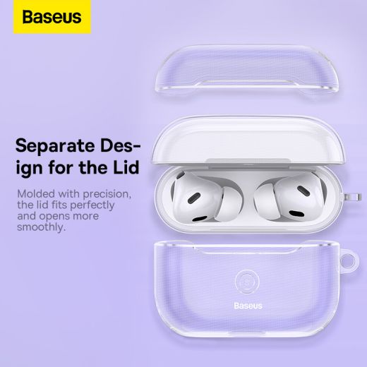 Прозрачный силиконовый чехол Baseus Crystal Series Protective Case Clear для Apple AirPods Pro 2 (2022) (ARAP000200)