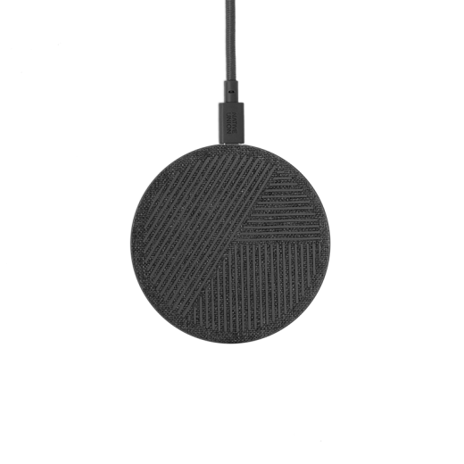 Бездротова зарядка Native Union Drop Wireless Charger Fabric Slate (DROP-GRY-FB-V2)
