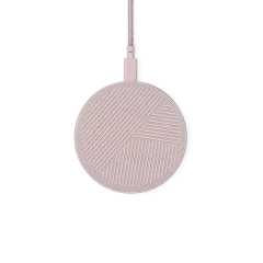 Бездротова зарядка Native Union Drop Wireless Charger Fabric Rose (DROP-ROSE-FB-V2)