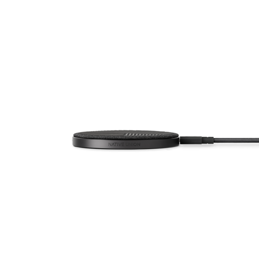 Бездротова зарядка Native Union Drop Wireless Charger Fabric Slate (DROP-GRY-FB-V2)