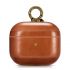 Кожаный чехол i-Carer Vintage Leather Case with The Metal Hook Brown для AirPods 3