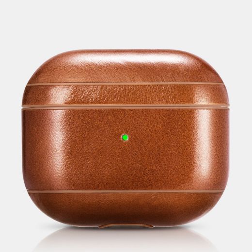 Кожаный чехол i-Carer Vintage Leather Case Brown для AirPods 3