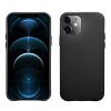 Кожаный чехол i-Carer Black для iPhone 12 mini