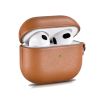 Шкіряний чохол i-Carer PU Leather Case with Wrist Strap Brown для AirPods 3