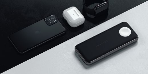 Павербанк (Зовнішній акумулятор) Satechi Quatro Wireless Charger 10 000 mAh Space Gray (ST-UC10WPBM)