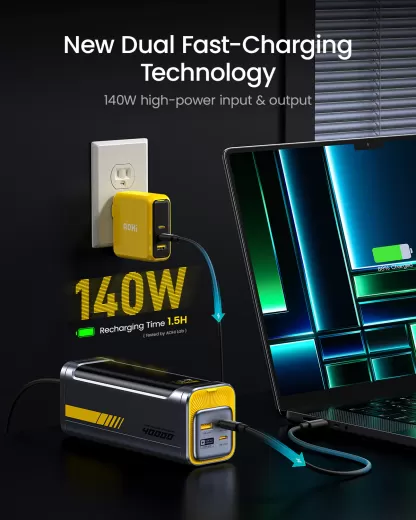 Повербанк AOHI Starship 2 в 1 40000mAh PD3.1 140W