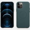 Кожаный чехол iCarer Green для iPhone 12 Pro Max