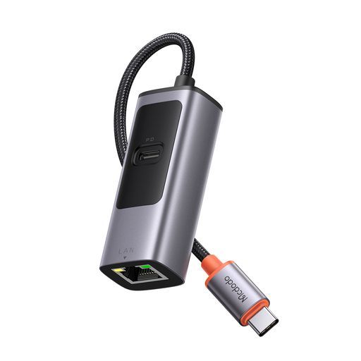 Переходник McDodo 2 в 1 USB-C to RJ45 | USB-C 100w (HU-0680)