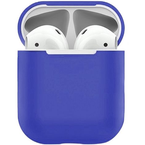 Чохол Ultra Thin Silicone Navy Blue для AirPods 1/2