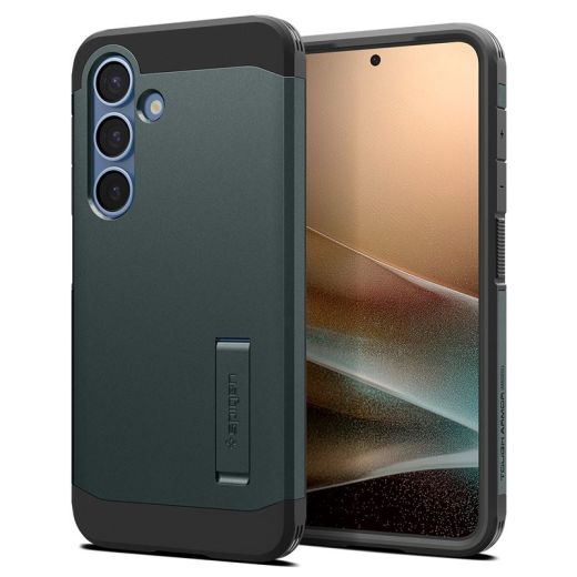 Чохол-підставка Spigen Tough Armor MagSafe Abyss Green для Samsung Galaxy S25 Plus (ACS08989)