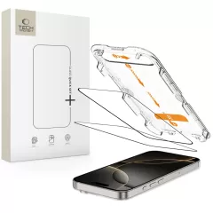 Захисне скло з аплікатором Tech-Protect Quick Set+ 2 шт. Black для iPhone 16 Pro