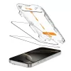 Захисне скло з аплікатором Tech-Protect Quick Set+ 2 шт. Black для iPhone 16 Pro