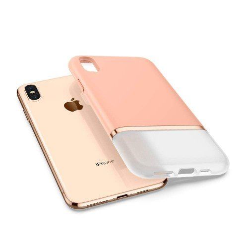 Чехол Spigen La Manon Jupe Milk Peach для iPhone XS