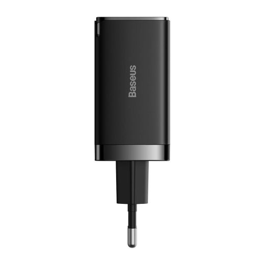 Сетевое зарядное устройство Baseus GaN5 Pro Fast Charger 2C+U 65W Black with Cable  Type-C to Type-C (CCGP120201)