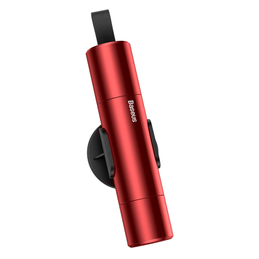 Аварійний автоматичний молоток для розбиття скла з різцем Baseus Safety Hammer Red (CRSFH-09)