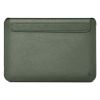 Чехол из натуральной кожи WIWU Skin Pro Geniunie Leather Sleeve Series Green для MacBook Pro 16" M1 | M2 | M3 | M4 (2021 | 2022 | 2023 | 2024) | Air 15" M4 | M3 | M2 (2025 | 2024 | 2023)