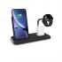 Беспроводная зарядка Zens Stand + Dock + Watch Aluminium Wireless Charger 10W Black (ZEDC07B/00)