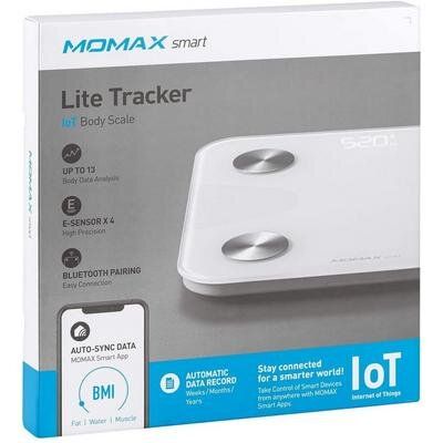 Умные весы Momax Lite Tracker IoT Body Scale (EW2SW) White