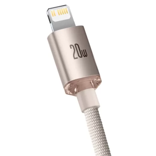Кабель Baseus Crystal Shine Series Type-C to Lightning 20W 2м Pink (CAJY001404)