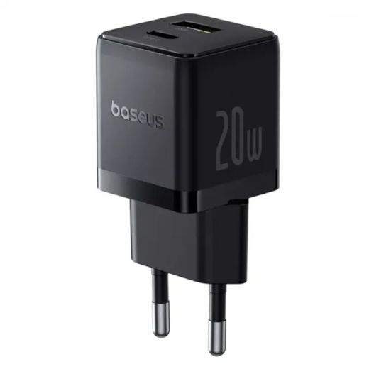 Швидка зарядка Baseus Palm Type-C+USB 20W Black (P10111608113-00)													