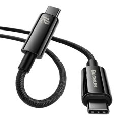 Кабель Baseus Tungsten Gold Fast Charging Type-C to Type-C 240W 2м Black (CAWJ040101)
