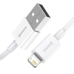 Кабель Baseus Superior Series Fast Charging Data Cable USB to Lightning 2.4A 0.25m White (CALYS-02)												