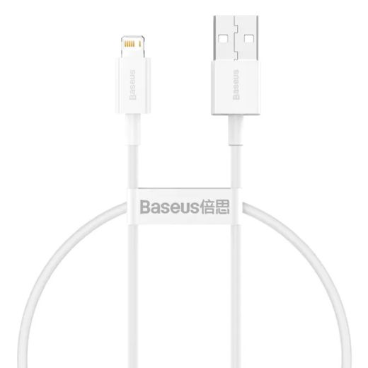 Кабель Baseus Superior Series Fast Charging Data Cable USB to Lightning 2.4A 0.25m White (CALYS-02)												