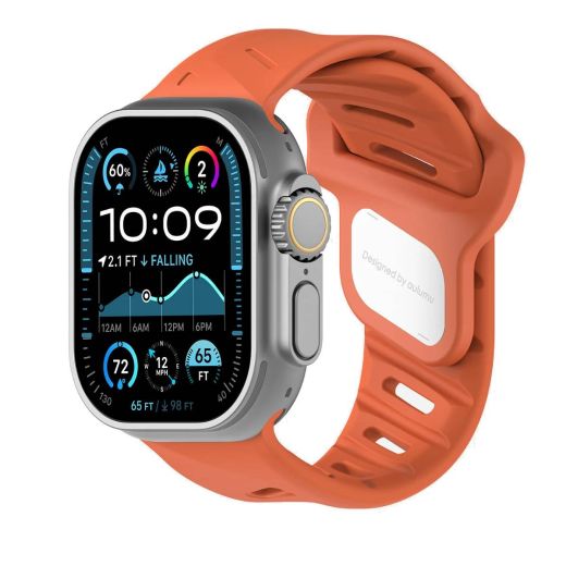 Ремешок Aulumu OA02 Offbeat Sport Band Red Orange для Apple Watch 49мм | 46мм | 45мм | 44мм