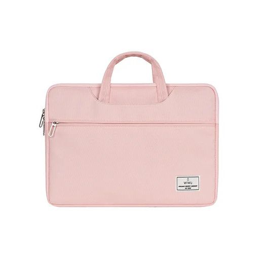 Чехол-сумка WIWU Vivi Laptop Handbag Series Pink для MacBook Pro 14" M1 | M2 | M3 | M4 (2021 | 2023 | 2024) | Air 13.6" M4 | M3 | M2 (2025 | 2024 | 2022)