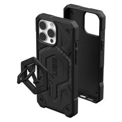 Противоударный чехол UAG Monarch Pro Magsafe Carbon Fiber/Black Stand для iPhone 16 Pro Max (1144571BV01)