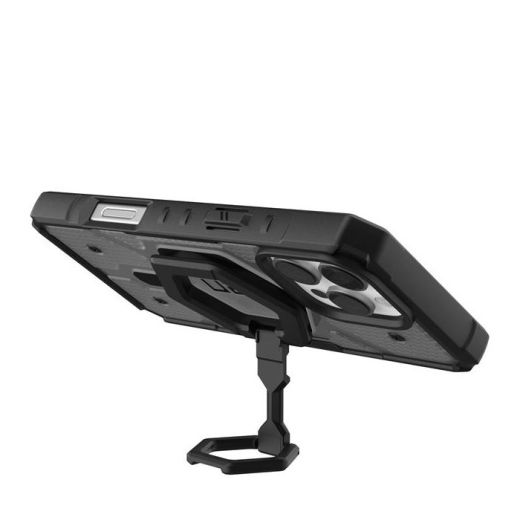 Противоударный чехол UAG Pathfinder Clear Magsafe Ash/Black Stand для iPhone 16 Pro Max (1144651BV02)