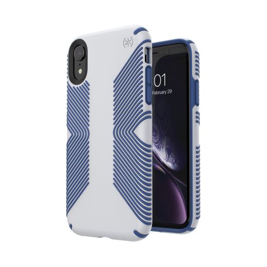 Чехол Speck Presidio Grip Microchip Grey/Ballpoint Blue (SP-117059-7569) для iPhone XR
