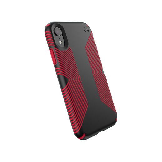 Чехол Speck Presidio Grip Black/Dark Poppy Red (SP-117059-C305) для iPhone XR