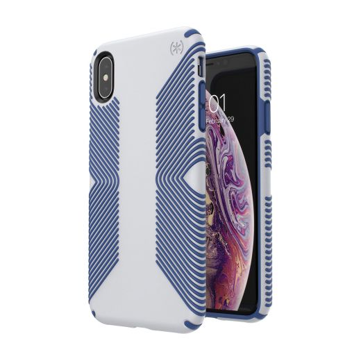 Чехол Speck Presidio Grip Microchip Grey/Ballpoint Blue (SP-117106-7569) для Apple iPhone XS Max