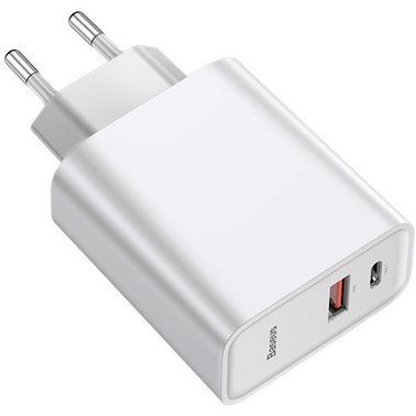 Швидка зарядка Baseus Speed PPS Quick charger C+U 30W EU White (CCFS-C02)