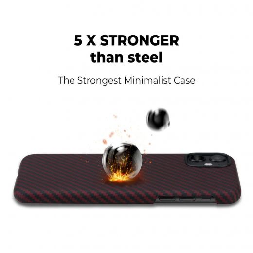 Чохол Pitaka MagCase Black/Red (KI1103R) для iPhone 11