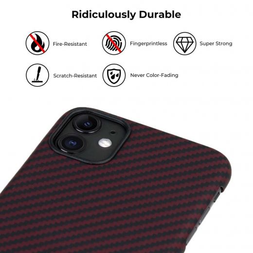Чохол Pitaka MagCase Black/Red (KI1103R) для iPhone 11