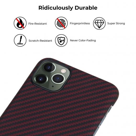 Чехол Pitaka MagCase Black/Red (KI1103M) для iPhone 11 Pro Max