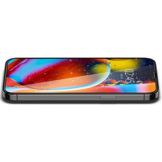 Защитное стекло Spigen tR Slim FCHD Black для iPhone 14 | 13 | 13 Pro (AGL03392)