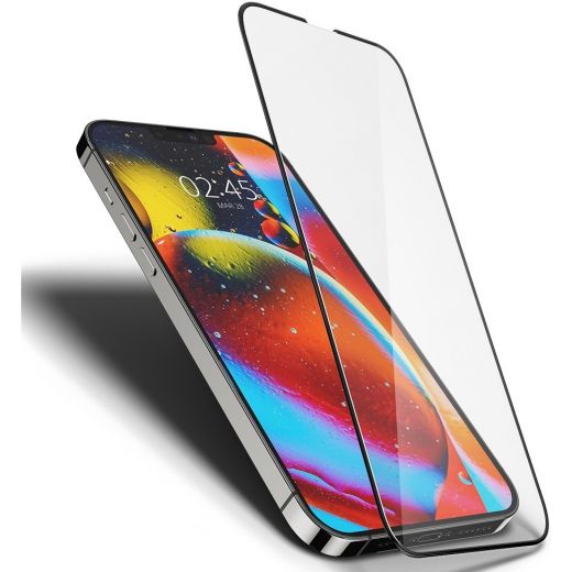 Захисне скло Spigen tR Slim FCHD Black для iPhone 14 | 13 | 13 Pro (AGL03392)