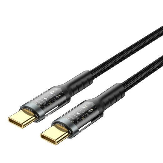 Кабель WIWU [Wi-C016] Geek Series USB-C to USB-C 100W 1.2м Black