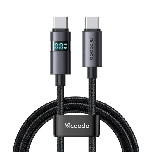 Кабель Mcdodo [CA-5610] Horizontal LED Display Data Cable USB-C to USB-C 100W 1.2м Black