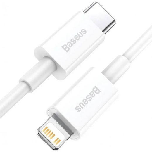 Кабель Baseus Pudding Series Fast Charging Cable Type-C to iP 20W 1.2m White (P10355701221-00)