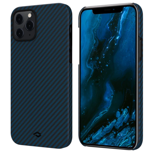 Чехол Pitaka MagEZ Black | Blue Twill для iPhone 12 Pro Max (KI1208PM)